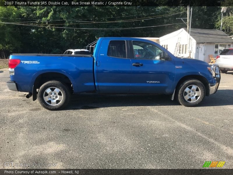 Blue Streak Metallic / Graphite Gray 2007 Toyota Tundra SR5 Double Cab