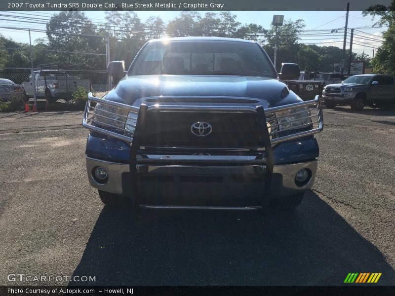 Blue Streak Metallic / Graphite Gray 2007 Toyota Tundra SR5 Double Cab