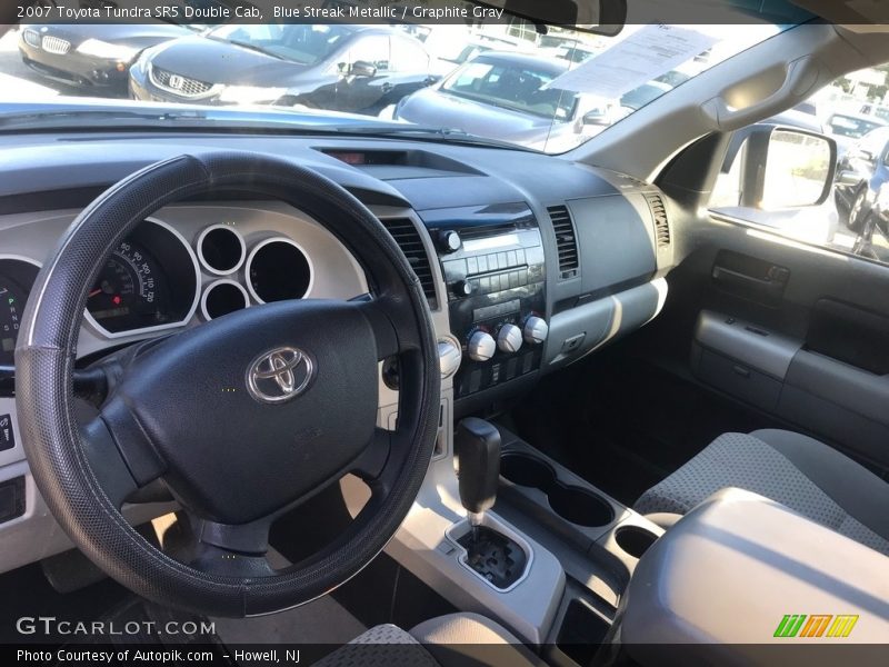 Blue Streak Metallic / Graphite Gray 2007 Toyota Tundra SR5 Double Cab