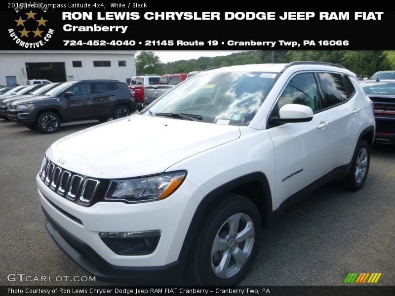 White / Black 2018 Jeep Compass Latitude 4x4