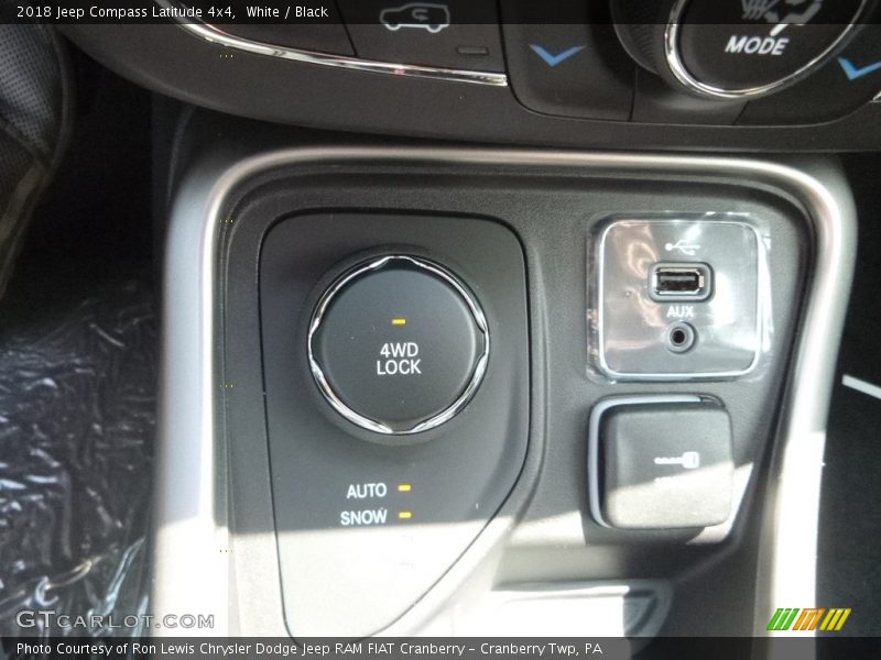 White / Black 2018 Jeep Compass Latitude 4x4