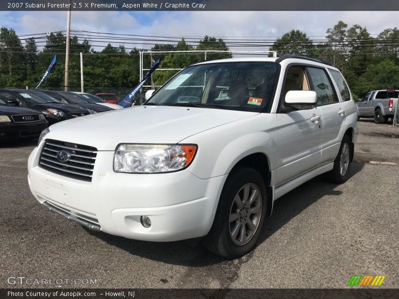 Aspen White / Graphite Gray 2007 Subaru Forester 2.5 X Premium