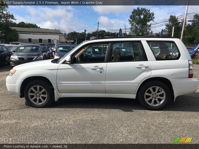 Aspen White / Graphite Gray 2007 Subaru Forester 2.5 X Premium