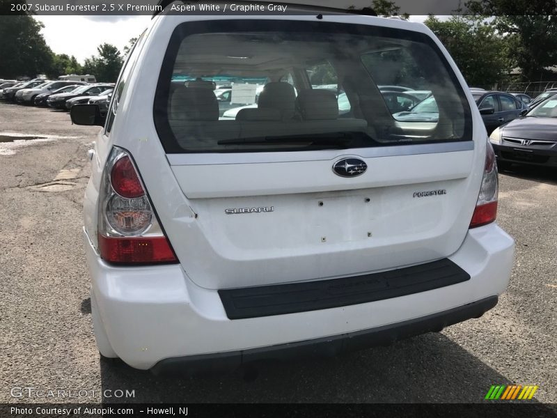 Aspen White / Graphite Gray 2007 Subaru Forester 2.5 X Premium