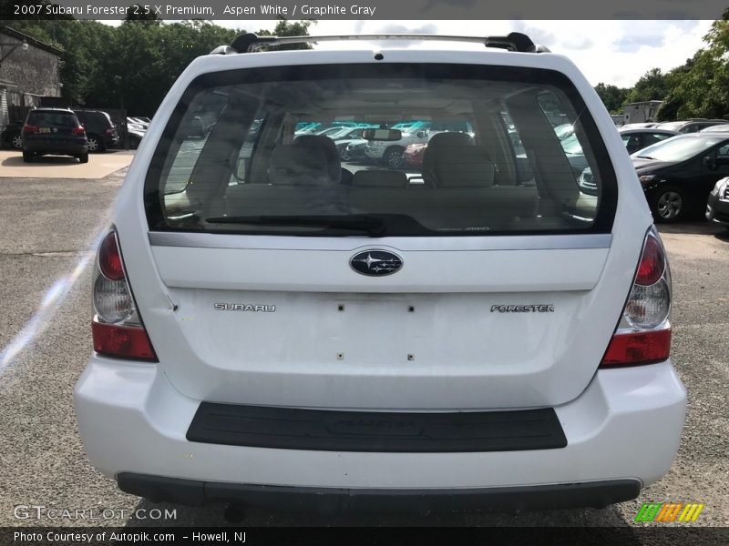 Aspen White / Graphite Gray 2007 Subaru Forester 2.5 X Premium