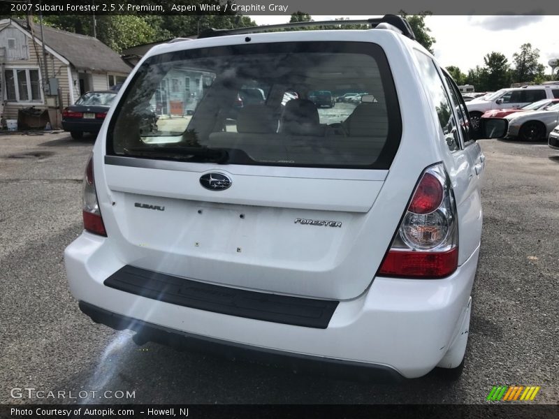 Aspen White / Graphite Gray 2007 Subaru Forester 2.5 X Premium