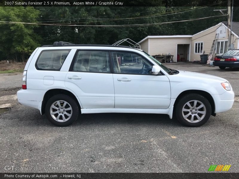 Aspen White / Graphite Gray 2007 Subaru Forester 2.5 X Premium