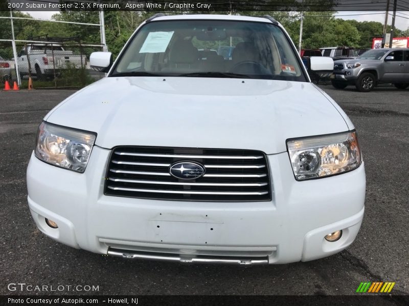 Aspen White / Graphite Gray 2007 Subaru Forester 2.5 X Premium