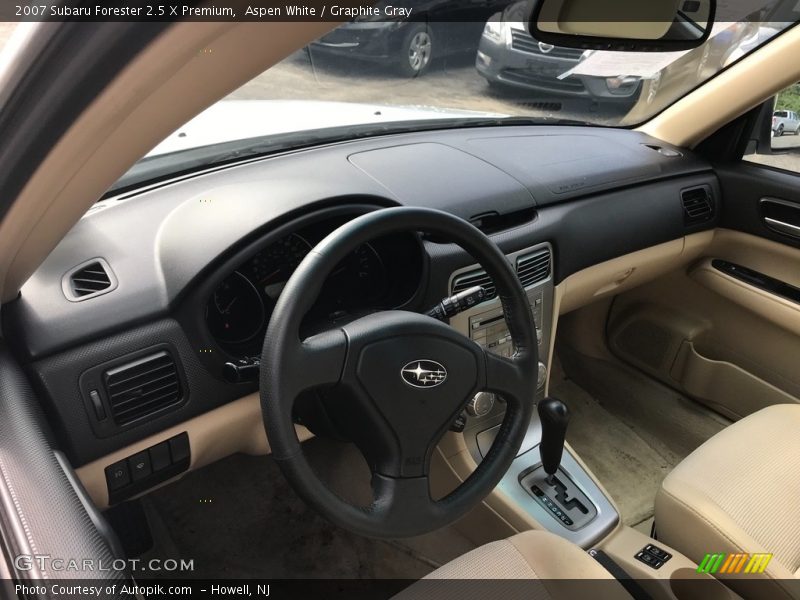 Aspen White / Graphite Gray 2007 Subaru Forester 2.5 X Premium
