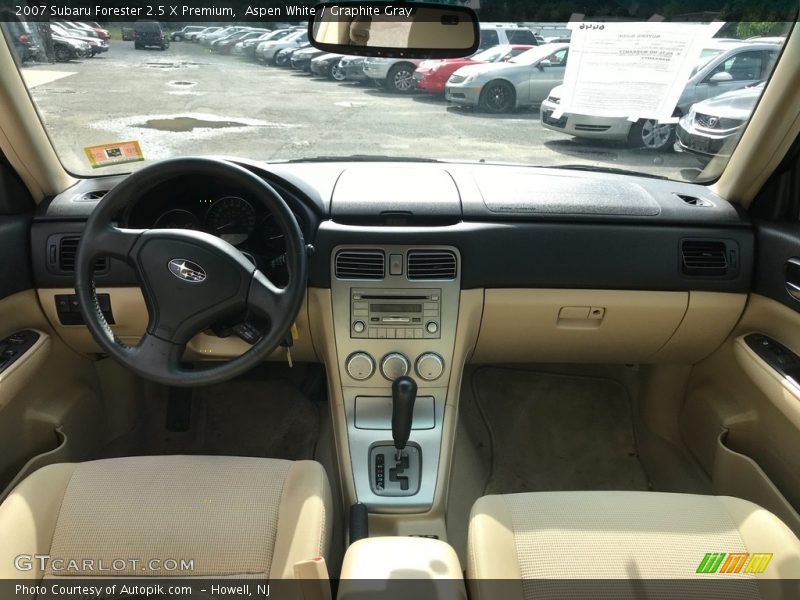 Aspen White / Graphite Gray 2007 Subaru Forester 2.5 X Premium