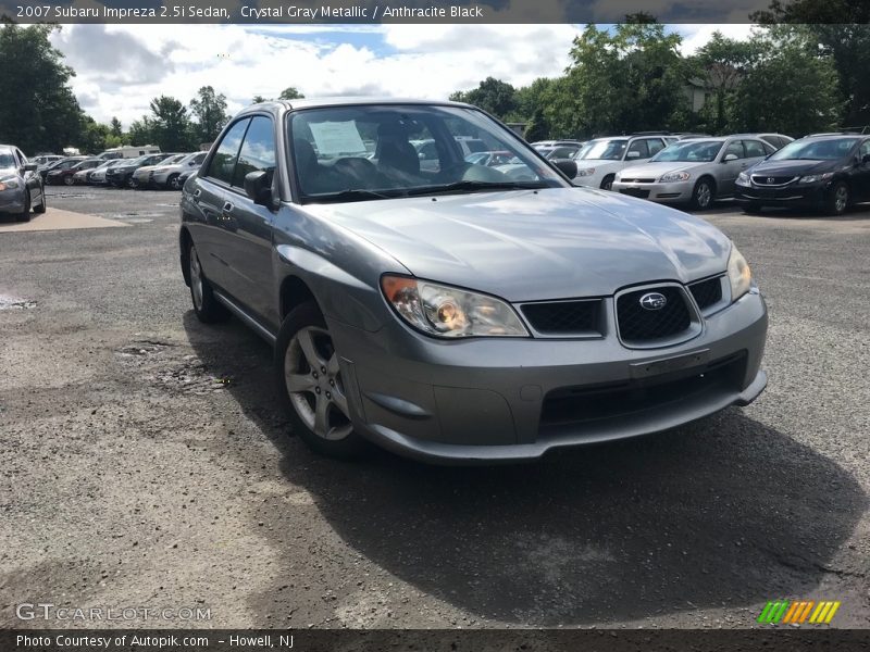 Crystal Gray Metallic / Anthracite Black 2007 Subaru Impreza 2.5i Sedan