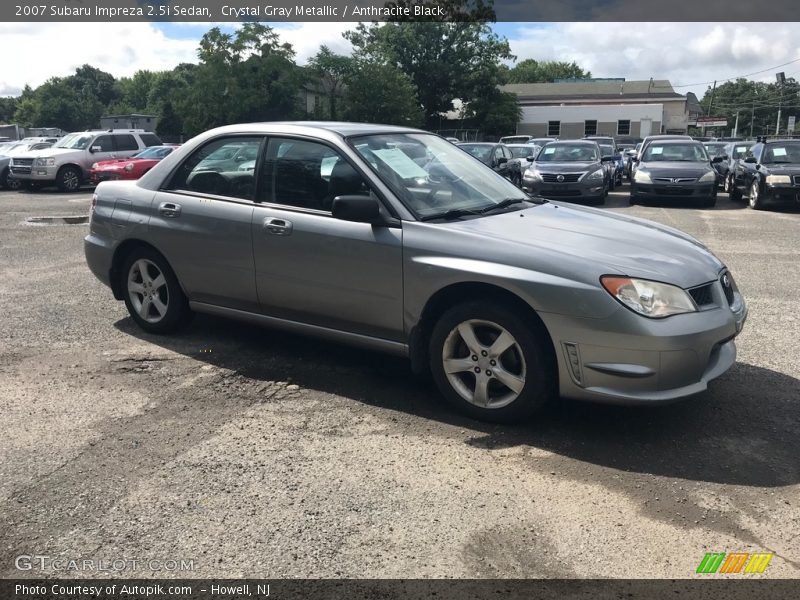 Crystal Gray Metallic / Anthracite Black 2007 Subaru Impreza 2.5i Sedan