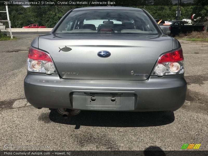 Crystal Gray Metallic / Anthracite Black 2007 Subaru Impreza 2.5i Sedan