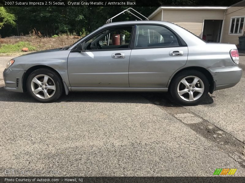 Crystal Gray Metallic / Anthracite Black 2007 Subaru Impreza 2.5i Sedan