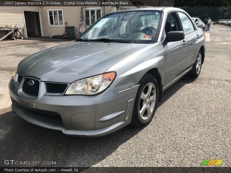 Crystal Gray Metallic / Anthracite Black 2007 Subaru Impreza 2.5i Sedan