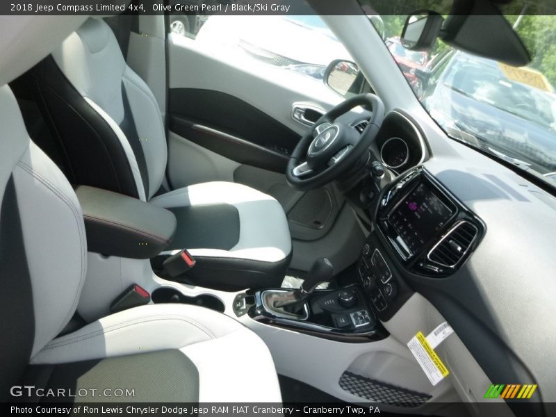 Olive Green Pearl / Black/Ski Gray 2018 Jeep Compass Limited 4x4