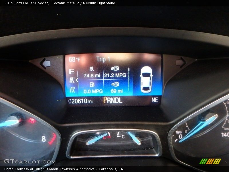 Tectonic Metallic / Medium Light Stone 2015 Ford Focus SE Sedan