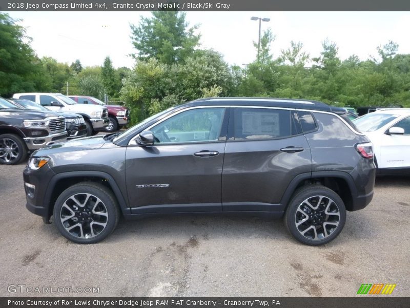 Granite Crystal Metallic / Black/Ski Gray 2018 Jeep Compass Limited 4x4