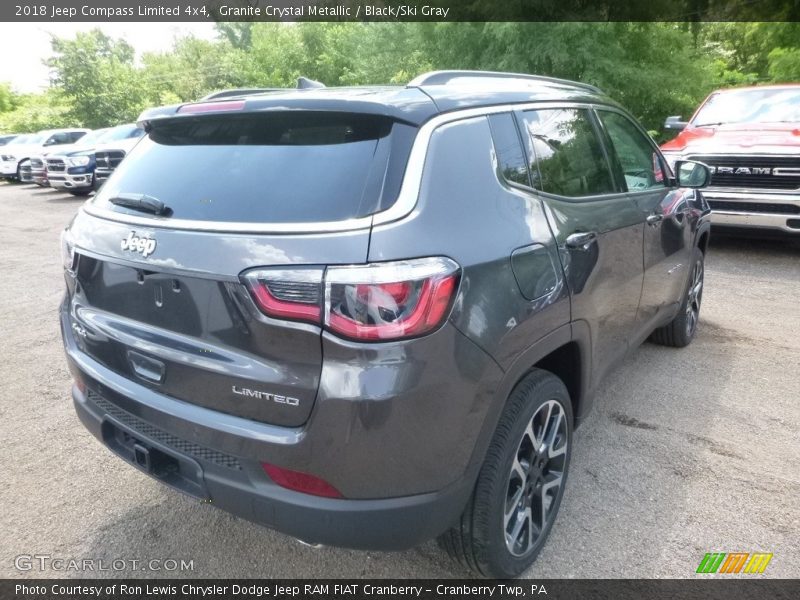 Granite Crystal Metallic / Black/Ski Gray 2018 Jeep Compass Limited 4x4