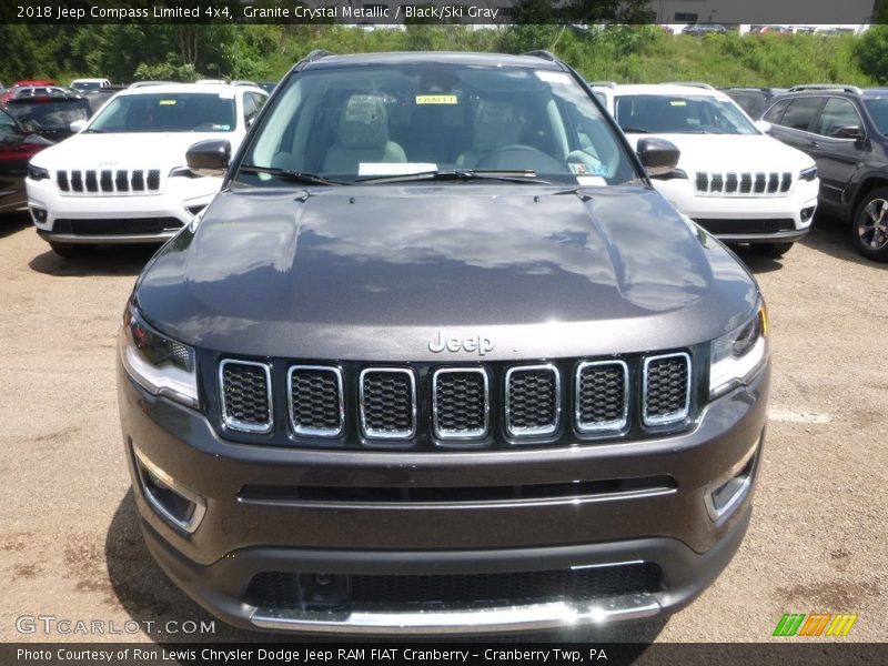 Granite Crystal Metallic / Black/Ski Gray 2018 Jeep Compass Limited 4x4