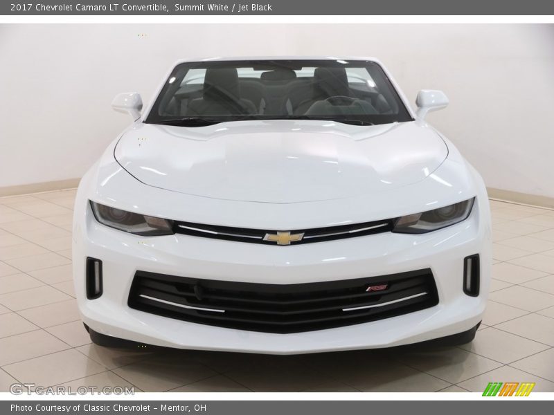 Summit White / Jet Black 2017 Chevrolet Camaro LT Convertible