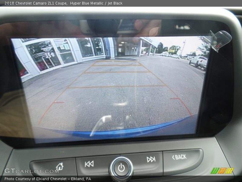 Hyper Blue Metallic / Jet Black 2018 Chevrolet Camaro ZL1 Coupe