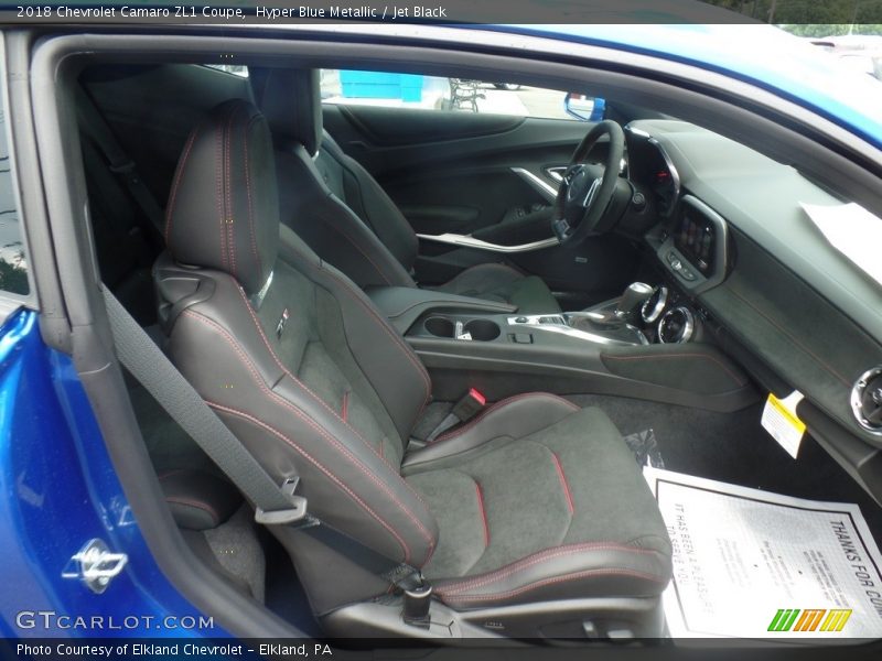 Hyper Blue Metallic / Jet Black 2018 Chevrolet Camaro ZL1 Coupe