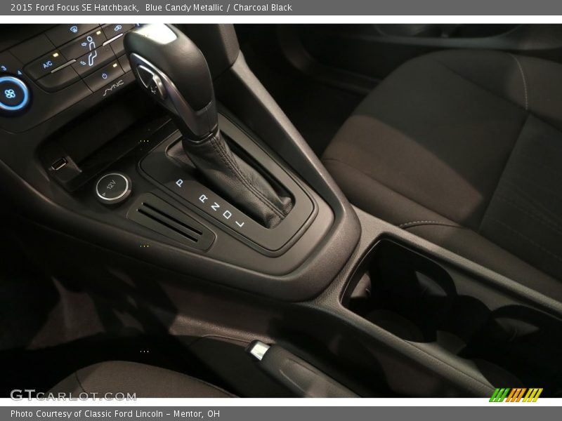Blue Candy Metallic / Charcoal Black 2015 Ford Focus SE Hatchback