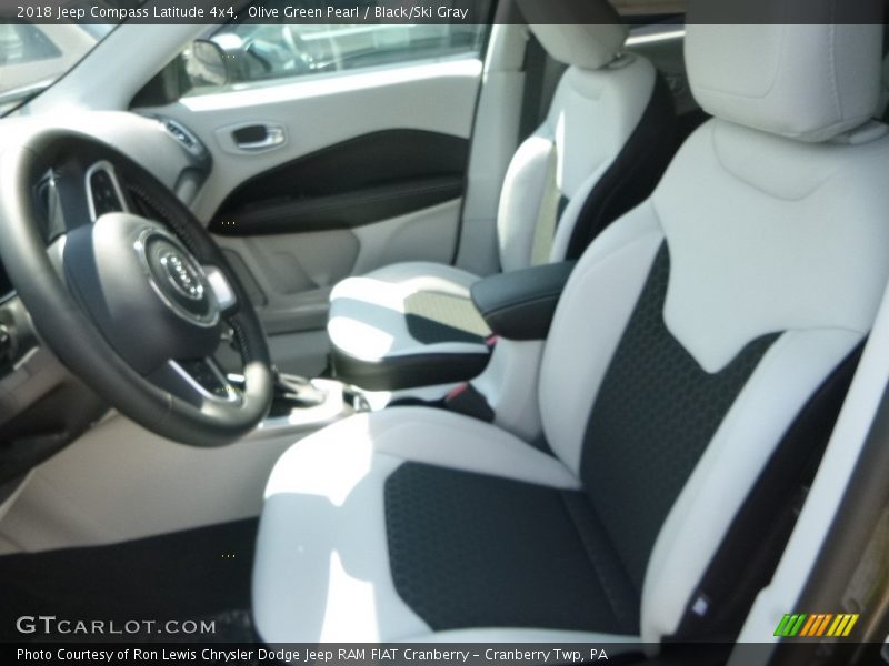 Olive Green Pearl / Black/Ski Gray 2018 Jeep Compass Latitude 4x4