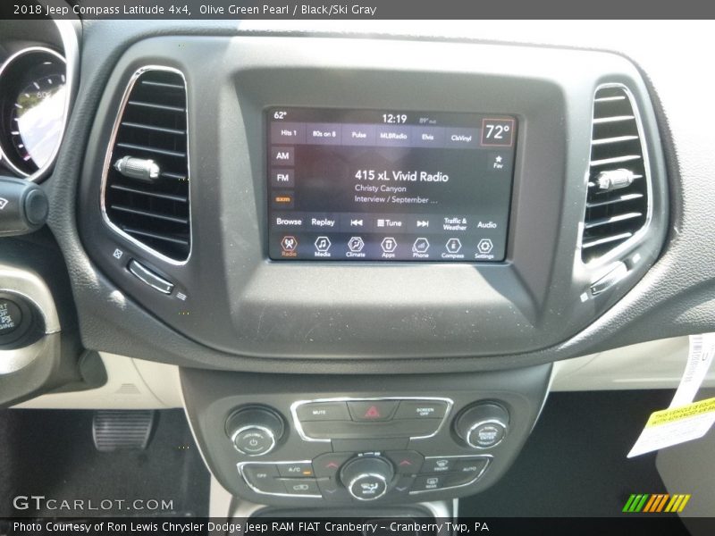 Olive Green Pearl / Black/Ski Gray 2018 Jeep Compass Latitude 4x4