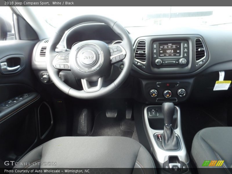 White / Black 2018 Jeep Compass Sport