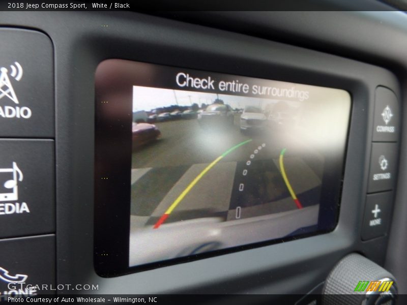 White / Black 2018 Jeep Compass Sport