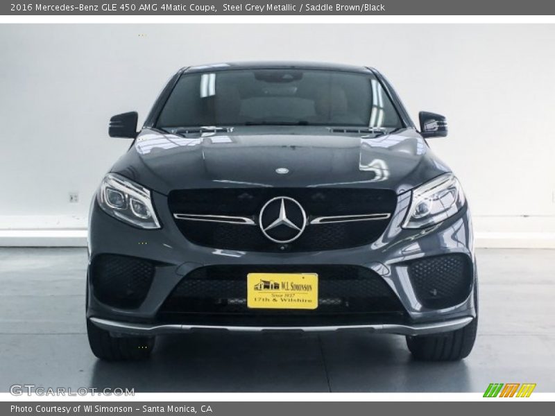 Steel Grey Metallic / Saddle Brown/Black 2016 Mercedes-Benz GLE 450 AMG 4Matic Coupe