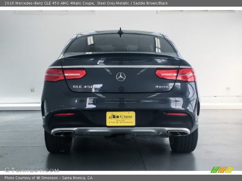 Steel Grey Metallic / Saddle Brown/Black 2016 Mercedes-Benz GLE 450 AMG 4Matic Coupe