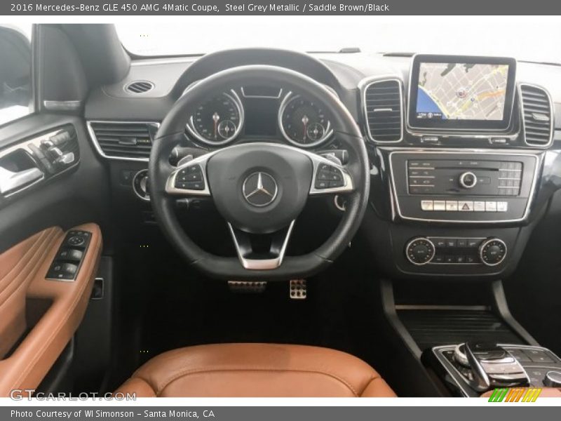 Steel Grey Metallic / Saddle Brown/Black 2016 Mercedes-Benz GLE 450 AMG 4Matic Coupe