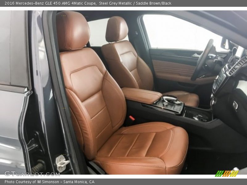 Steel Grey Metallic / Saddle Brown/Black 2016 Mercedes-Benz GLE 450 AMG 4Matic Coupe