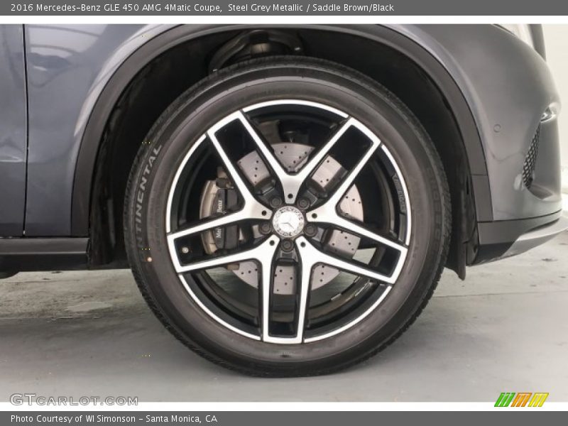 Steel Grey Metallic / Saddle Brown/Black 2016 Mercedes-Benz GLE 450 AMG 4Matic Coupe
