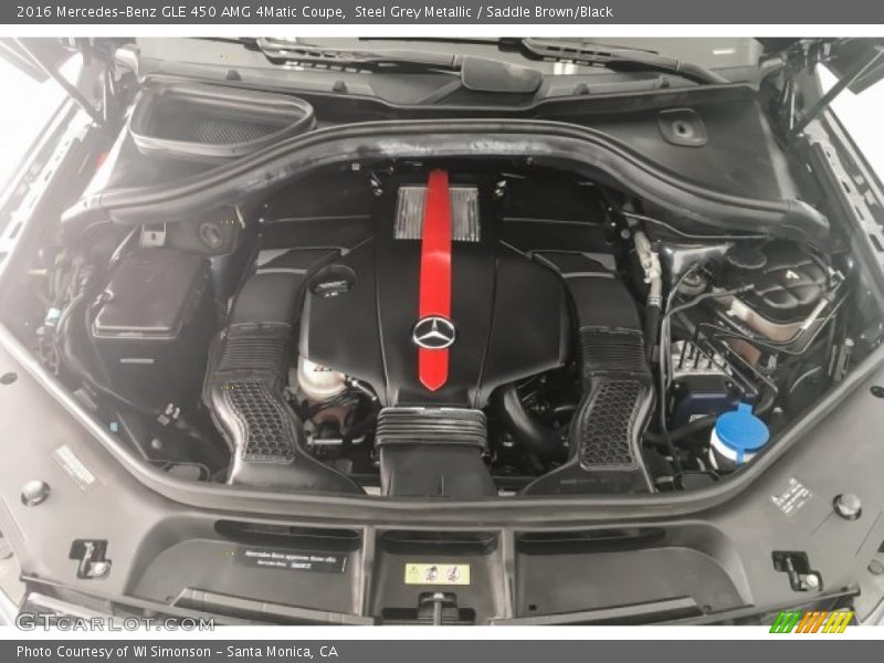 Steel Grey Metallic / Saddle Brown/Black 2016 Mercedes-Benz GLE 450 AMG 4Matic Coupe