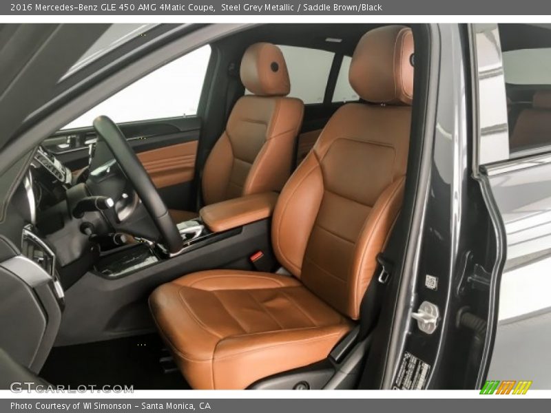 Steel Grey Metallic / Saddle Brown/Black 2016 Mercedes-Benz GLE 450 AMG 4Matic Coupe