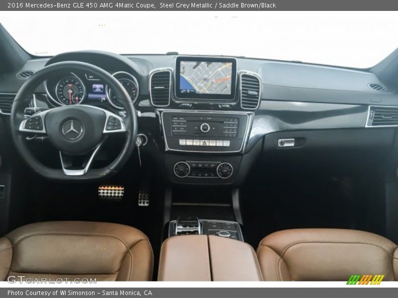Steel Grey Metallic / Saddle Brown/Black 2016 Mercedes-Benz GLE 450 AMG 4Matic Coupe