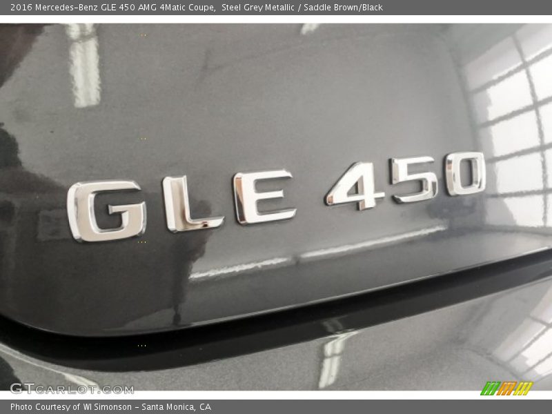 Steel Grey Metallic / Saddle Brown/Black 2016 Mercedes-Benz GLE 450 AMG 4Matic Coupe