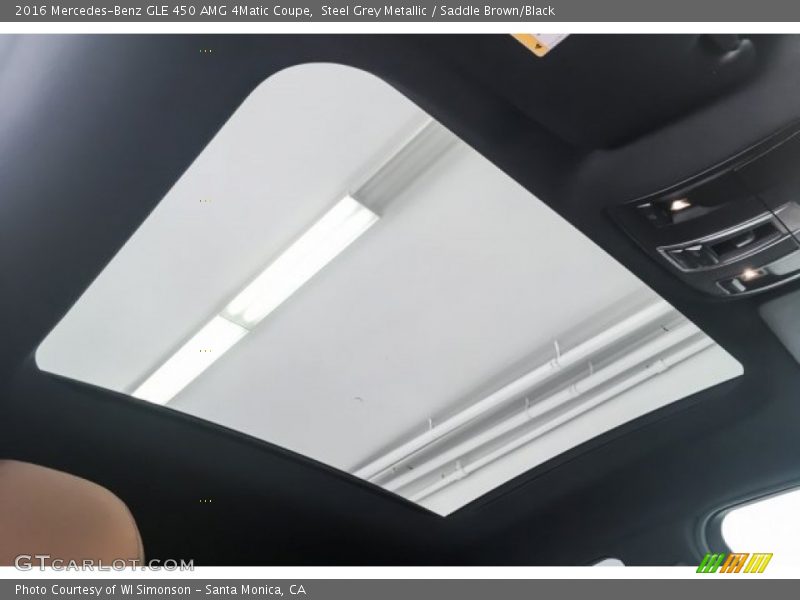 Steel Grey Metallic / Saddle Brown/Black 2016 Mercedes-Benz GLE 450 AMG 4Matic Coupe