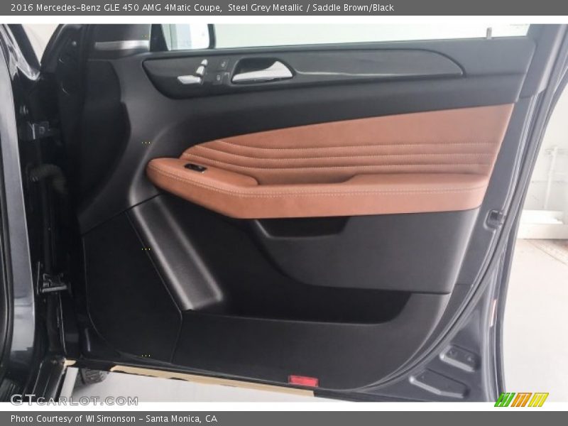 Steel Grey Metallic / Saddle Brown/Black 2016 Mercedes-Benz GLE 450 AMG 4Matic Coupe
