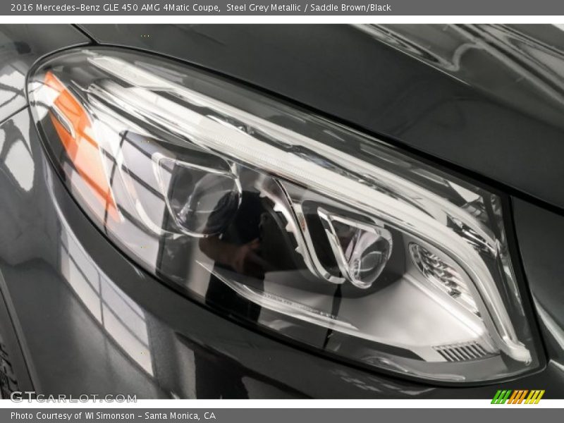 Steel Grey Metallic / Saddle Brown/Black 2016 Mercedes-Benz GLE 450 AMG 4Matic Coupe