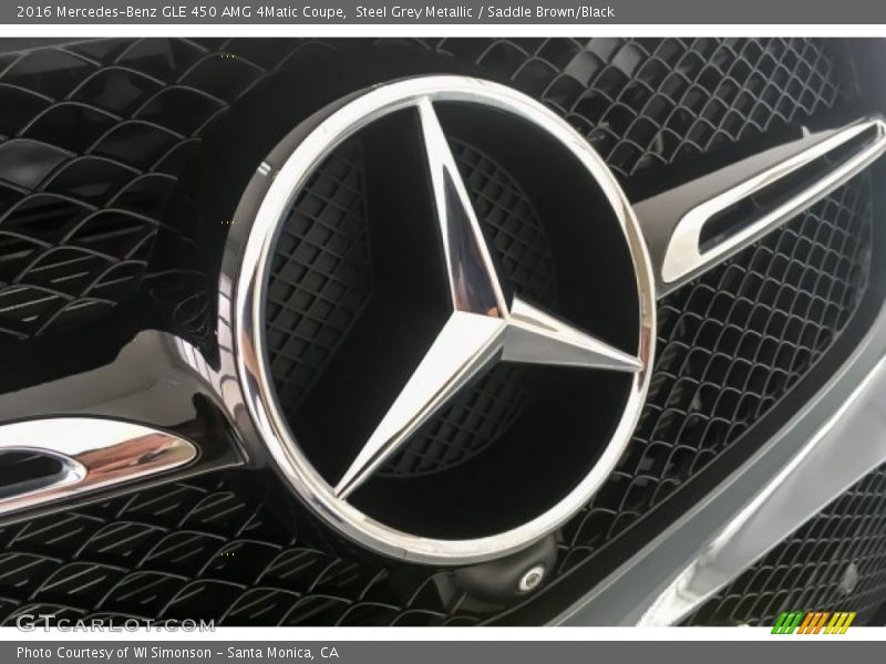 Steel Grey Metallic / Saddle Brown/Black 2016 Mercedes-Benz GLE 450 AMG 4Matic Coupe