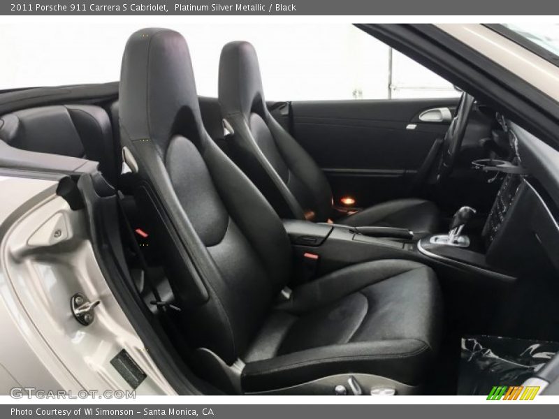 Platinum Silver Metallic / Black 2011 Porsche 911 Carrera S Cabriolet
