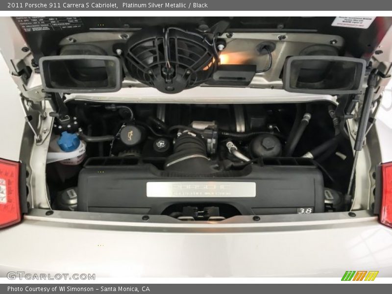 Platinum Silver Metallic / Black 2011 Porsche 911 Carrera S Cabriolet