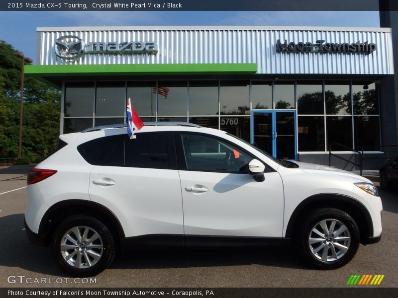 Crystal White Pearl Mica / Black 2015 Mazda CX-5 Touring