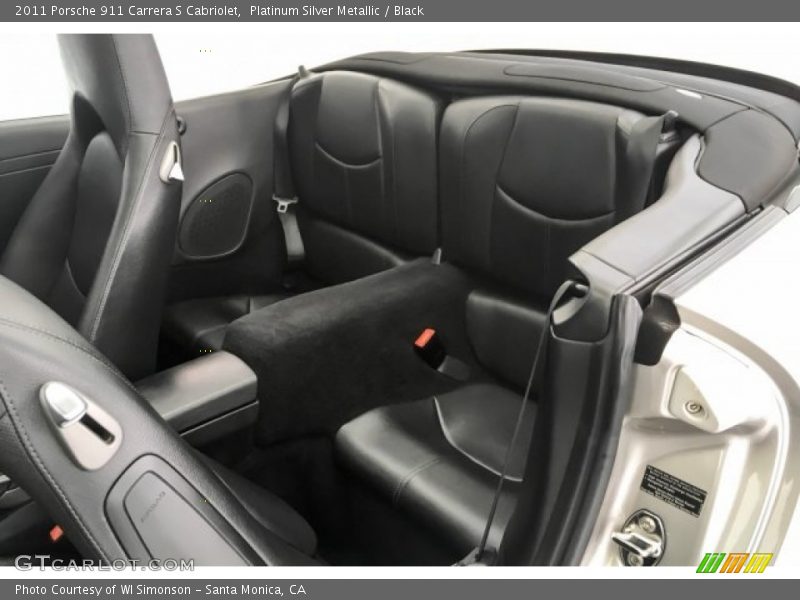 Platinum Silver Metallic / Black 2011 Porsche 911 Carrera S Cabriolet