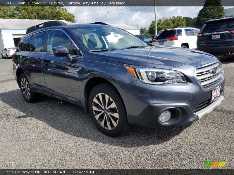 Carbide Gray Metallic / Slate Black 2016 Subaru Outback 2.5i Limited